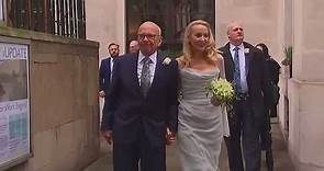2016: Rupert Murdoch and Jerry Hall tie the knot in London