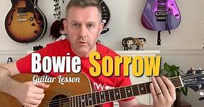 Sorrow - David Bowie Acoustic Guitar Lesson - 4 Chord Songs