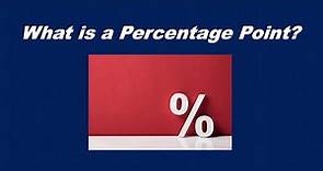 What is a percentage point?