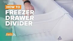 How to replace Freezer Drawer Divider part # W10507444 on your Whirlpool Refrigerator