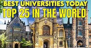 Top 25 Best Universities in the World