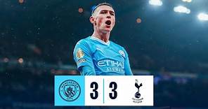 HIGHLIGHTS! CITY DENIED BY LATE LEVELLER IN SIX-GOAL THRILLER | City 3-3 Tottenham | Premier League