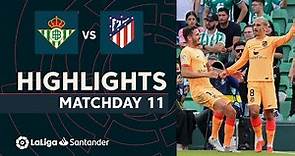 Resumen de Real Betis vs Atlético de Madrid (1-2)