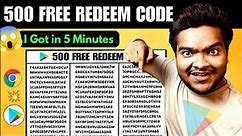 🔥I Got 500 Free Redeem Codes in 5 minutes | Unlimited redeem code