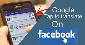 How to Enable Google Translate button on Facebook