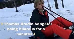 Thomas Brodie-Sangster being hilarious for 5 minutes ✨