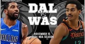 Dallas Mavericks vs Washington Wizards Full Game Highlights | Nov 15 | 2024 NBA Season