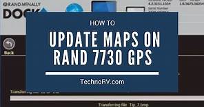 TechnoRV Rand McNally 7730 Learning Series: Updating Maps on the Rand McNally Using the Dock Station