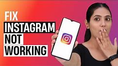 Instagram Not Opening | How To Fix Instagram Loading Problem | Solve Instagram Black Screen Problem