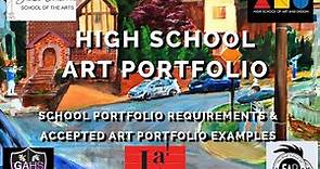 ART HIGH SCHOOL Art Portfolio EXAMPLES & Requirements- LaGuardia, Frank Sinatra, Art & Design HS....