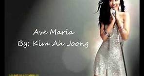 Ave Maria by: Kim Ah Joong (with lyrics)