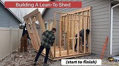 We Built A Lean-To Shed Against The House