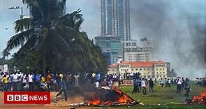 Sri Lanka crisis: Pro-government supporters attack protesters in Colombo