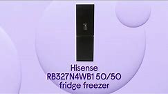 Hisense RB327N4WB1 50/50 Fridge Freezer - Black - Product Overview