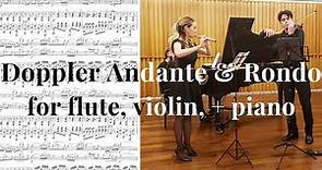 Franz Doppler Andante & Rondo for flute, violin, and piano | LIVE performance in Buenos Aires