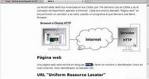 Web 1 World Wide Web, www, w3 o La Web. Video Tutorial en español.