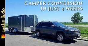 Cargo Trailer to Camper Conversion - How We Did It in 4 weeks