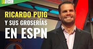 Ricardo Puig y sus groserías en ESPN; no sabía que estaba en vivo