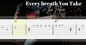 Every breath You Take - The Police | TAB + Chords | SUPER EASY Fingerstyle Guitar Lesson