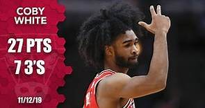 Coby White sets rookie record with 7 4th quarter 3-pointers | 2019-20 NBA Highlights