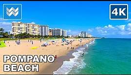 [4K] Pompano Beach Pier, Florida USA - Spring Break Walking Tour Vlog & Vacation Travel Guide 🎧