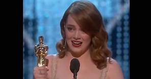 Emma Stone Oscars Speech for Best Actress Win | Oscars 2017