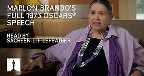 Sacheen Littlefeather Reads Marlon Brando’s Full 1973 Oscars® Speech