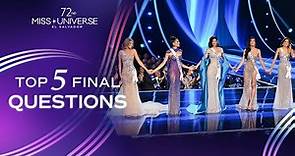 72nd MISS UNIVERSE - TOP 5 Final Questions | Miss Universe