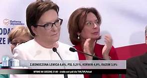 Ewa Kopacz - PO - wystąpienie powyborcze