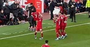 Diogo Jota Dedicates His Goal To Luis Diaz | Liverpool 3-0 Nottingham Forest