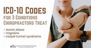 ICD-10 Codes for 3 Conditions that Chiropractors Treat | Outsource Strategies International