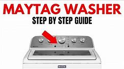 Where is the reset button on a Maytag washer? Step by Step Guide