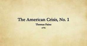 The American Crisis, No. 1 (Thomas Paine)