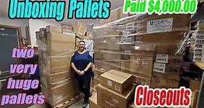 Unboxing Pallets of Closeouts - I Paid $4,000.00 What did I get? reselling Hookedonpickin.com