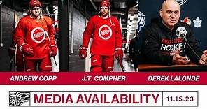 Andrew Copp, JT Compher, Derek Lalonde Global Series Media - Nov. 15