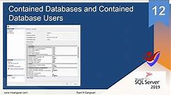 Contained Databases in SQL Server 2019 | SQL Server Container Database