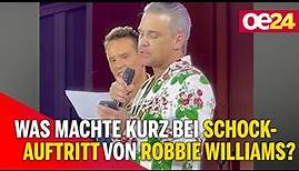 Was machte Kurz bei Schock-Auftritt von Robbie Williams?