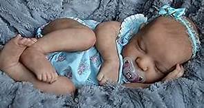CHAREX Lifelike Reborn Baby Dolls - 18 inch Realistic Newborn Baby Girl, Real Baby Doll with Weighted Soft Cloth Body, Sleeping Real Life Baby Dolls with Feeding Toy for Kids Age 3 +