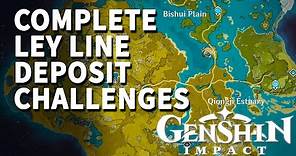 Complete Ley Line deposit challenges Genshin Impact