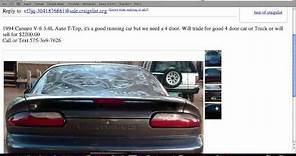 Craigslist Clovis New Mexico - Cheap Used Cars Under $1000 by Owner For Sale Now