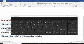 How to Take A Screenshots Using a Keyboard Shortcut on Windows 10