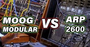 Battle of the Modular Giants Moog vs ARP - Clip