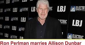 Ron Perlman marries Allison Dunbar l Ron Perlman has got married
