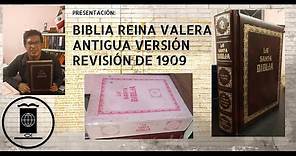 BIBLIA REINA VALERA (1909) ANTIGUA VERSIÓN/CARACTERÍSTICAS Y CONTENIDO | UPJ