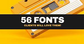 56 FREE Must Have Fonts! (Download Now) 🔥