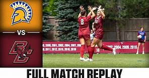 San Jose State vs. Boston College Full Match Replay | 2023 ACC Women’s Soccer