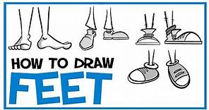 How To Draw Feet & Shoes: CARTOONING 101 #10