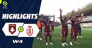 FC METZ - STADE DE REIMS (2 - 2) - Highlights - (FCM - SdR) / 2023-2024