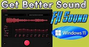 Free volume booster equalizer app for Windows 11 computer desktop or laptop