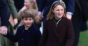 Mia Tindall pokes Prince George during Christmas Day walkabout